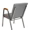 Flash Furniture Gray Fabric Stackable Church Chair with Arms XU-DG-60156-GY-GG - alternate 4